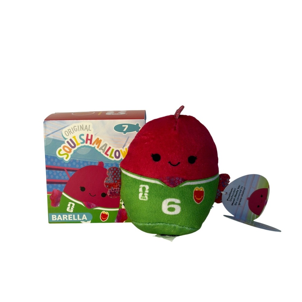 McDonalds Happy Meal toys Squishmallows #7 Barella FIFA Plush with Box